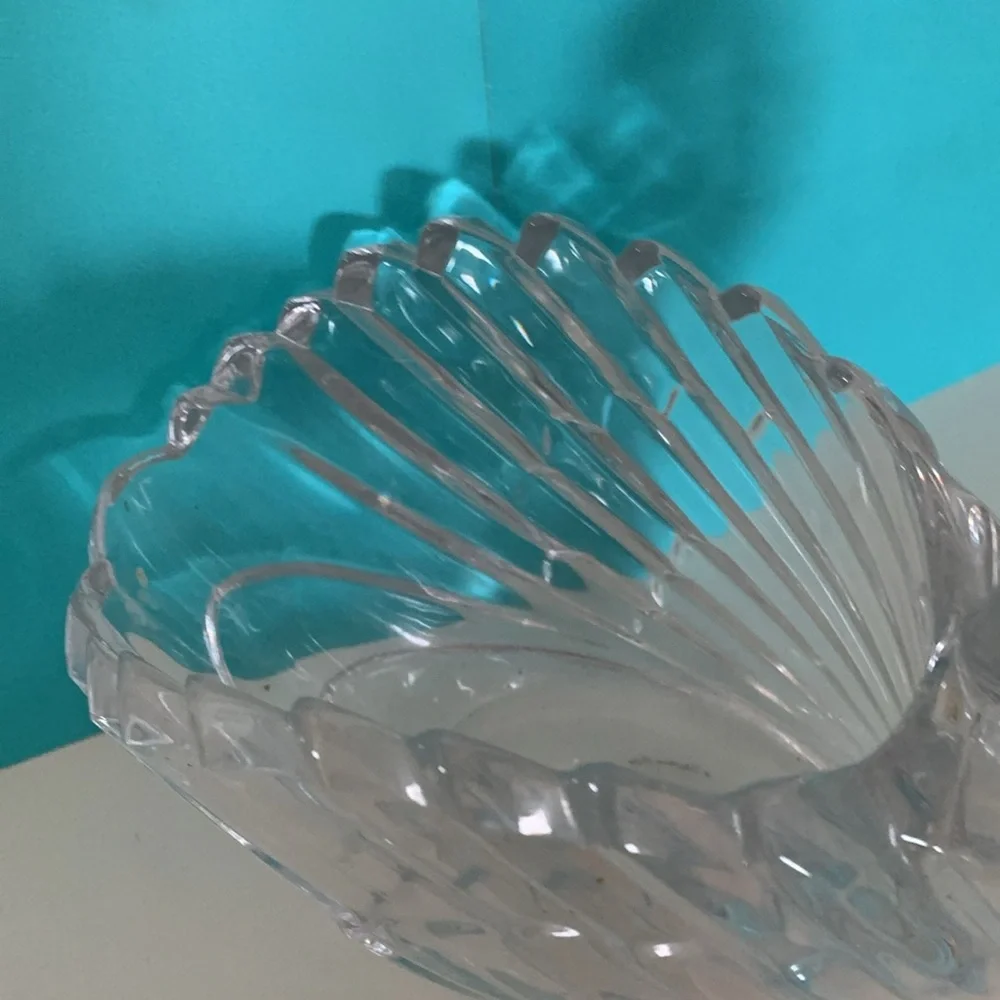 Gloria Vanderbilt Crystal Swan Candy dish SWAN VTG 24% Germany Vintage SIGNED